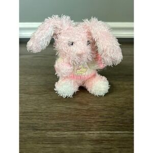 Animal Adventure Pink Bunny Rabbit Plush Stuffed Animal Knit Sweater Duckling